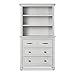 Evolur Madison Mini Hutch/Bookcase, Antique Grey Mist