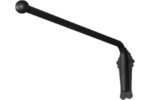 Swing Arm Curtain Rods 27.56 Inch Long Sturdy Metal Movable Heavy Duty Curtain Track Display Stand for Home Home Window