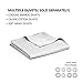 YnM Exclusive Weighted Blanket, Soothing Cotton, Smallest Compartments with Glass Beads, Bed Blanket for One Person of 140lbs, Ideal for Twin/Full Bed (48x72 Inches, 15 Pounds, Light Grey)