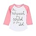 puseky Funny Toddler Baby Kids Girl Long Sleeve Letter Print T-Shirt Casual Tops (5~6T) White
