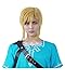 miccostumes Men's Anime Cosplay Wig Short Blonde Synthetic Hair Halloween (Blonde)