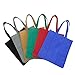 Lawei 12 Pack Reusable Grocery Bags, Large Shopping Bags with Reinforced Handle, Heavy Duty Foldable Grocery Tote Bags, 2 Pieces of Each Color (6 Assorted Colors)