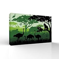 signwin-Canvas Wall Art-Quiet Tropical Forest-Canvas Prints Home Artwork Decoration for Living Room,Bedroom - 12x18 inches