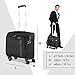 REYLEO Rolling Briefcase on 8 Wheels Rolling Laptop Bag Rolling Computer Case Spinner Mobile Office Carry On Luggage Built-in TSA Lock for 14.1 Inch Notebook