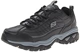 Skechers Sport Men's Energy Afterburn Lace-Up Sneaker,Black/Gray,12 XW US