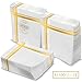 Fanxyware Gold on White Cocktail Napkins - 100 Pack, 5