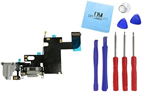 iPhone 6 Replacement Internal Charging Charge Port Flex Cable "Do-It-Yourself" Repair Kit - DIYMOBILITY (Gray (w/Essential Kit))