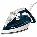 T-fal FV4476 Ultraglide Easycord Steam Iron Ceramic Scratch Resistant Non-Stick Soleplate with Auto-Off and Anti-Drip System, 1700-Watt, Blue