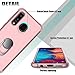 lovpec Compatible with Galaxy A20 Case, Ring Magnetic Holder Kickstand Shockproof Protective Phone Cover Case for Samsung Galaxy A50/for Galaxy A20/for Galaxy A30 (Pink)