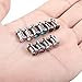 Xpircn 6G-00G Stainless Steel Cubic Zirconia Screw Tunnels Ear Stretcher Plugs Piercing Gauges