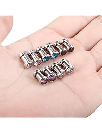 Xpircn Stainless Steel Screw Tunnel Gauge Earring Expander Stretching Kit