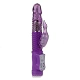 Eforstore Sex Toys Adult Toys 8 Inch Waterproof Thrusting Jack Rabbit Vibe Rotating Swan Bibes Jack 360 Degrees Dual Stimulator Massager Vibe Multi Speed Electric Vibration Massager Bullet Wand Clitorial Stimulation Powerful Female Masturbate Toy G-Spot Stimulators with Floating Beads for Women Couples (Random Color)