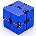 EDC Fidgeter Blue Infinity Cube Fidget Toys. Prime Quality Fidget Cubes Gadgets for Adults and Children. Cool Stress Toy, Desk Accessories, Home Office Anxiety Sensory and Stress Relief Puzzle