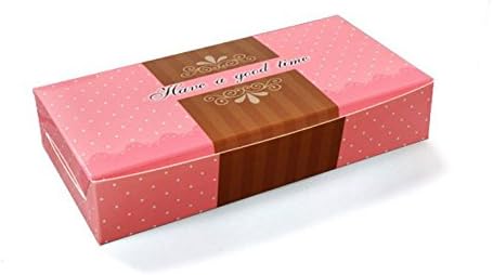 Bonitagirlbox Set of 10 Brownie Box, Bakery Boxes, Gift boxes (Pink Style06)