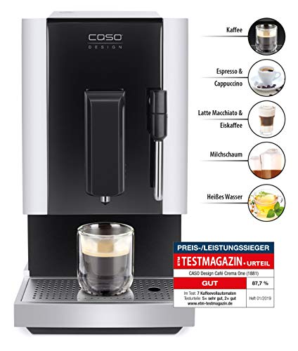 CASO Café Crema One - Design Kaffeevollautomat, innovatives Heizsystem, extra leises Edelstahl-Kegelmahlwerk, für… – Bild 3