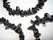 Sublime Gifts 1pc Natural Healing Crystal Black Onyx Chip Gemstone 7 Inch Stretch Bracelet