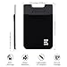 Cell Phone Credit Card Holder Stick On Wallet Case w/RFID Blocking (Midnight)