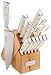 Cuisinart C77WTR-15P Triple Rivet Collection 15-Piece Cutlery Block Set, White primary