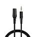PASOW 3.5mm Stereo Male to Female Extension Audio Cable Cord (15 Feet)