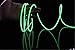 TopYart Neon LED Light Glow EL Wire Battery Pack String Strip Rope Tube Car Dance Party + Controller (9ft , Green )