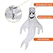 Halloween Ghost Windsocks Flag,Cute Outdoor Hanging Halloween Friendly Ghost Decorations for Front Yard Patio Lawn Garden Party Decor,Includes Swival Hanging Clip (43 INCH)