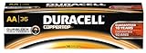 Duracell - CopperTop AA Alkaline Batteries - long lasting, all-purpose Double A battery for household and business - Pack of 36