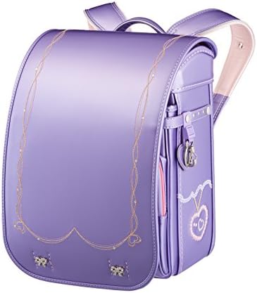 Japanese school bag F’eerie de email FE-2713 bijou randsel A4 flat-file【2017】 (pearl lavender)