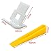 Yaekoo 400 Clips + 200 Wedges 600 Tiles Leveler Spacers Lippage Tile Leveling System DIY
