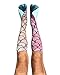 JINSEY 2 Pair Mermaid Photo 3D Printing Knee High Socks