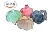 Premium Luxurious Soft Mesh Exfoliating Bath Sponge Shower Pouf Loofah Set 4 Colors By Sqish