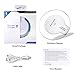 Qi Wireless Charger, Slepwel Fast Charging Pad for iPhone X / 8 / 8 plus /Samsung Galaxy Note 8 / S8 / S8 Plus / S7 Edge/ Universally compatible with all Qi enabled phones(White)