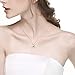 Citrine Necklace for Mom Wife I Love You to the Moon and Back Love Heart Pendant Sterling Silver Fine Jewelry for Women Birthday Gifts