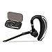 Bluetooth Headset, Wireless Business Bluetooth Earpiece V4.1 Ultralight Earphones in-Ear Earbuds with Mic for Office/Workout/Driving (Gold+Case)