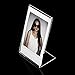 Woodmin 3-inch Acrylic “L” Vertical Clear Photo Frame for Fujifilm Instax Mini 9 8 8+ 70 7s 25 50s 90, Polaroid Z2300, Polaroid PIC-300P Films (5 Pieces)