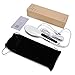 Magicfly Hair Straightener - Pro Detangling Anion Hair Care Brush Electric Hair Straightening Comb, Instant Magic Silky Straight Hair Styling, Anti Scald Anti Static Zero Damage - White