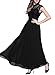 Miusol Women's Elegant Floral Lace 1920'S Royal Style Formal Long Dress,Black,Medium