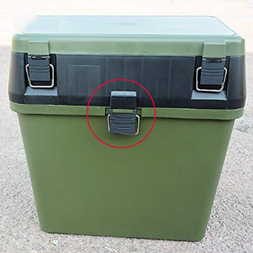 HYAN Angelgerät Kasten Tragbare Live-Angelkasten Camping Angelbox Sitzgürtelschnalle Design Angelkasten 36 * 37 * 20cm – Bild 6