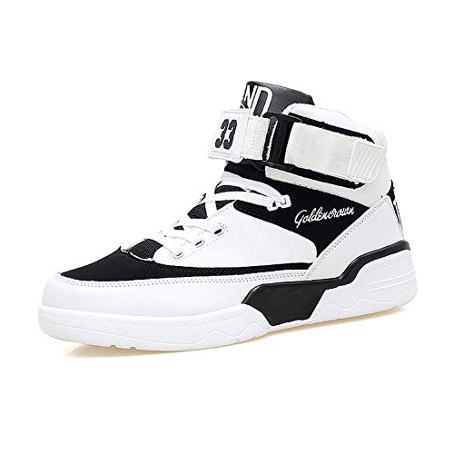 Hmulan Mens High-top Casual Shoes Fashion Sneakers Breathable Walking Men Shoes