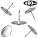 DIYSELF 400 Thumb Tacks Push Pins,3/8 Inch Silver Round Head Pins Office Thumbtack Steel Push Pin for Home, School