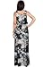 KOH KOH Womens Long Sleeveless Summer Floral Print Casual Sundress Maxi Dress