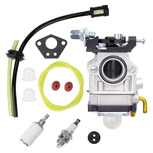 Carburetor for 52cc 49cc 43cc Brushcutter, Complete Accessory Kit Included, Fits a Wide Variety of Lawn Mowers, Brushcutters and Chain Saws