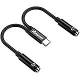 USB C to 3.5mm Headphone Jack Adapter,KOOPAO Type C to Dual 3.5mm Audio Stereo Splitter Cable Headset Splitter Cord for iPad Pro,Oneplus 7 Pro/6T,Google Pixel 3XL.