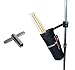 Vizcaya DSH10 Drum Stick Holder Drum Stick Bag with Drum Key (Black)