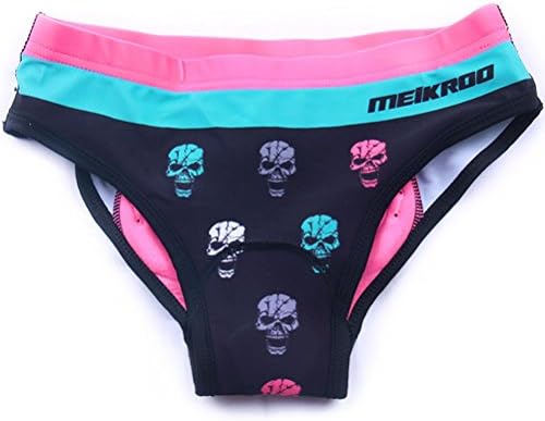 DuShow Women Cycling Underwear 3D Padded Bike Underwear Bicycle Briefs Cycle Undershorts（M,Black