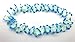 Oojami Hawaiian Luau Party Leis - 12 Pack of Tropical Flower Lei Necklaces for Beach Parties, Decorations and Costumes