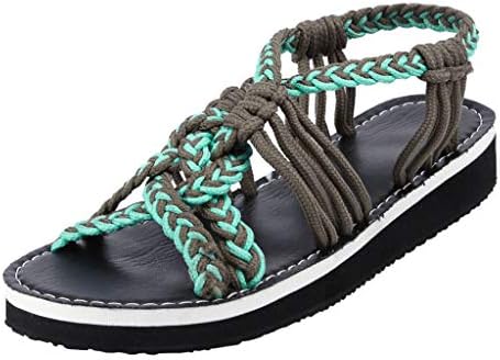 Claystyle Women's Ladies Fashion Woven Beach Sandals Casual Roman Shoes
