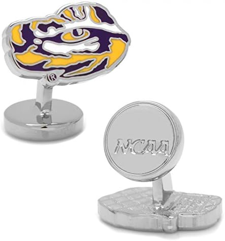 Palladium LSU Tiger's Eye Cufflinks