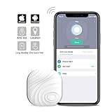 Nutale Nut3 Key Finder Locator (Pack of 1) – Smart Bluetooth Item Tracker & Finder Device for Wallet, Phone, Pets, Dogs, Cats - Anti-Lost Bidirectional Alarm Reminder - Replaceable Battery - White