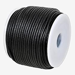 GENIQUE Real/Genuine Round Leather String Cord for