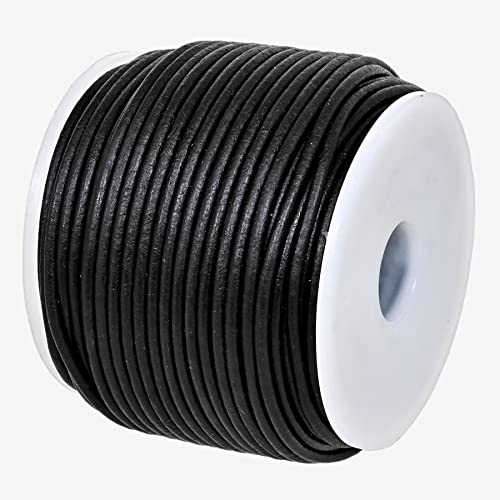 GENIQUE Real/Genuine Round Leather String Cord for